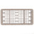 Vollrath HR1B1BBB 10" W x 19.75" D x 9.06" H Half Size 8 Compartments Co-Polymer Plastic Beige Traex Rack-Master Dishwasher Rack