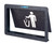Vollrath MT-2 7 5/8"W x 2”D x 7 1/2"H Flush Mount White Imprint Symbol Identifies Trash ABS Plastic Large Trash Receptacle Door