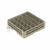 Vollrath TR13B-32 19.75" W x 2.88" H x 19.75" D Co-Polymer Plastic (25) Compartment With 1 Extender Traex Full Size Rack Max Glass / Stemware Rack