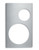 Vollrath 8242414 21.13" W x 12.75" D Round Stainless Steel Plain Edge Miramar Single Size Template