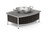 Vollrath 4667575 21" W x 16" D x 7.5" H Grill Stand Black High Quality Durable Aluminum and Stainless Steel Contoured Buffet Station