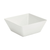 Vollrath V22203 9.50" W x 9.50" L x 3.94" H 3.19 Qt. White Large Square Melamine Bowl
