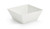 Vollrath V22203 9.50" W x 9.50" L x 3.94" H 3.19 Qt. White Large Square Melamine Bowl
