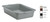 Vollrath 1521-31 21.75" W x 15.63" D x 5" Deep Gray Polyethylene Traex Deluxe Bus Box