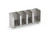 Vollrath CTL4 16-1/2" W x 5"D x 8" H Stainless Steel Horizontal (4) Section Adjustable Lid Organizer with Straw Holder