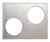 Vollrath 8250316 21.13" W x 25.75" D Stainless Steel Round Miramar Template