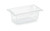 Vollrath 8042410 2.50" Deep Low-Temp Polycarbonate Clear Plastic Super Pan 1/4 GN Food Pan