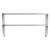 Vollrath 38033 46" W x 10" D x 26" H Stainless Steel-300 Series Heavy Gauge ServeWell Double-Deck Overshelf