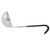 Vollrath 4970320 3 Oz. 2 15/16" Bowl Dia. 18/8 Stainless Steel with 6" black Kool-Touch Coated Short Handle One-Piece Ladle