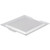 Vollrath 82092 Heavy Duty 18/8 Stainless Steel Contemporary Geometric Styling Sating Finish Rim Large Square Serving Tray