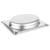 Vollrath 3102015 1.7 Quart 22 Gauge 300 Series Stainless Steel Super Pan Super Shape Half Oval Pan