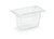 Vollrath 8092410 2.50" Deep Low-Temp Polycarbonate Clear Plastic Super Pan 1/9 GN Food Pan