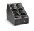 Vollrath CTFWH-6B 10 1/8" W x 16" D x 12 5/8" H 6 Compartments Countertop Plastic Black Flatware Holder