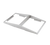 Vollrath 19184 20.88" W x 2.13" H x 12.75" D 300 Series Stainless Steel Accommodates (2) 1/2 Size Pans Double Angled Adapter Plate