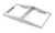 Vollrath 19184 20.88" W x 2.13" H x 12.75" D 300 Series Stainless Steel Accommodates (2) 1/2 Size Pans Double Angled Adapter Plate
