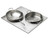 Vollrath 8250714 21.13" W x 25.75" D Round Stainless Steel Plain Edge Miramar Double Size Template