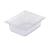 Vollrath 8022410 2.50" Deep Low-Temp Polycarbonate Clear Plastic Super Pan 1/2 GN Food Pan