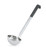 Vollrath 4980020 1/2 Oz. 18/8 Stainless Steel 14 Ga. 6" Grooved Hooked Black Kool-Touch One-Piece Heavy Duty Ladle