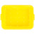 Vollrath 1511-C08 20" W x 15" D x 5" Deep Yellow Plastic Perforated Traex Color Mate Drain Box