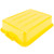 Vollrath 1511-C08 20" W x 15" D x 5" Deep Yellow Plastic Perforated Traex Color Mate Drain Box