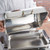 Vollrath 46084 9 Qt. Rectangular Stainless Steel Roll Top Vented Dome Cover Only for New York New York Oblong