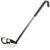 Vollrath 4980820 8 Oz. 18/8 Stainless Steel 11 Ga. 12 5/8" Grooved Hooked Black Kool-Touch Handle with Satin Finish Ladle