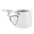 Vollrath 46207 3" H 12 Oz. 18/8 Stainless Steel Triangular Body Design Triennium Tea Pot with Lid