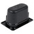Vollrath 8094420 4" Deep Low-Temp Polycarbonate Black Plastic Super Pan 1/9 GN Food Pan