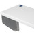 Vollrath 38074 60 3/4" W x 8" D x 1" H White ServeWell Poly Cutting Board for Operator Side