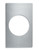 Vollrath 8242114 21.13" W x 12.75" D Round Stainless Steel Plain Edge Miramar Single Size Template