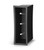 Vollrath FMDL-3V 6.75" W x 13.25" D x 18.5" H Black Plastic (3) Stack Dome Lids Vertical Count Flush Mount Lid Holder