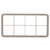 Vollrath HRB 10" W x 19 3/4" D x 2" H Half Size 8 Compartments Co-Polymer Plastic Beige Traex Dishwasher Rack Extender