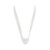 Vollrath 46733 10.97" OAL Stainless Steel Miramar Contemporary Style Serving Tongs