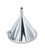 Vollrath 84740 4 1/8" Top Dia. x 5/8" Vent Dia. x 4 3/8" H 6 3/8 Oz. Stainless Steel Funnel