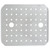 Vollrath 21110 4.53" W x 0.43" H x 10.54" D 2/3 Size 3/8" Drain Holes Stainless Steel Super Pan V False Bottom