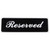 Vollrath 4135 3" x 9" Tabletop Tent Reserved Sign