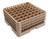 Vollrath TR9EEE 19.75" W x 8.75" H (49) 2 7/16" Square Compartment Size with (3) Compartment Extenders Traex Full Size Glass / Stemware Rack