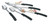 Vollrath 46949 13 3/4" L 18/8 Stainless Steel with Black Grip N Serv Handle 3-Sided Perforated Serving Spoon