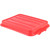 Vollrath 1500-C02 22 1/8" W x 15 5/8" D x 2 1/2" H Polyethylene Red Traex Color-Mate Snap-On Lid