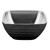 Vollrath 4763460 102.4 Oz. Classic Black Square Stainless Steel Double Wall Insulated Serving Bowl