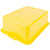 Vollrath 1505-C08 20"W x 15"D x 8" H Yellow Polyethylene Traex Color Mate Food Storage Box Combo Set