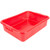 Vollrath 1501-C02 20" W x 15" D x 6" H Red Polyethylene Traex Color Mate Food Storage Box Combo Set