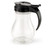 Vollrath 1412-06 10 Oz. Clear Polycarbonate Jar with Black Plastic Top Dripcut Syrup Server