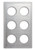 Vollrath 8241916 21.13" W x 12.75" D Stainless Steel Round Miramar Template