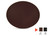 Vollrath 2700L-06 27" W x 21.88" D x 0.81" H Fiberglass Black Oval Tuf Glas Serving Tray