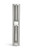 Vollrath LD2-2 25 1/2" H x 4 1/3" Diameter Stainless Steel (2) Compartments Lid Dispenser
