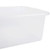 Vollrath 1527B-C13 20" W x 15" D x 7 "Deep Clear Special Blend Plastic with Molded in Handle Color-Mate Food Storage Box