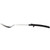 Vollrath 46948 13.75" L 2.25 Stainless Steel with Black Grip N' Serv Handle 3-Sided Solid Serving Spoon
