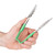Vollrath 4780670 6" OAL Stainless Steel Scalloped Teeth Utility Tongs
