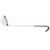 Vollrath 4980520 5 Oz. 18/8 Stainless Steel 11 Ga. 12-1/2" Grooved Hooked Black Kool-Touch One-Piece Heavy Duty Ladle